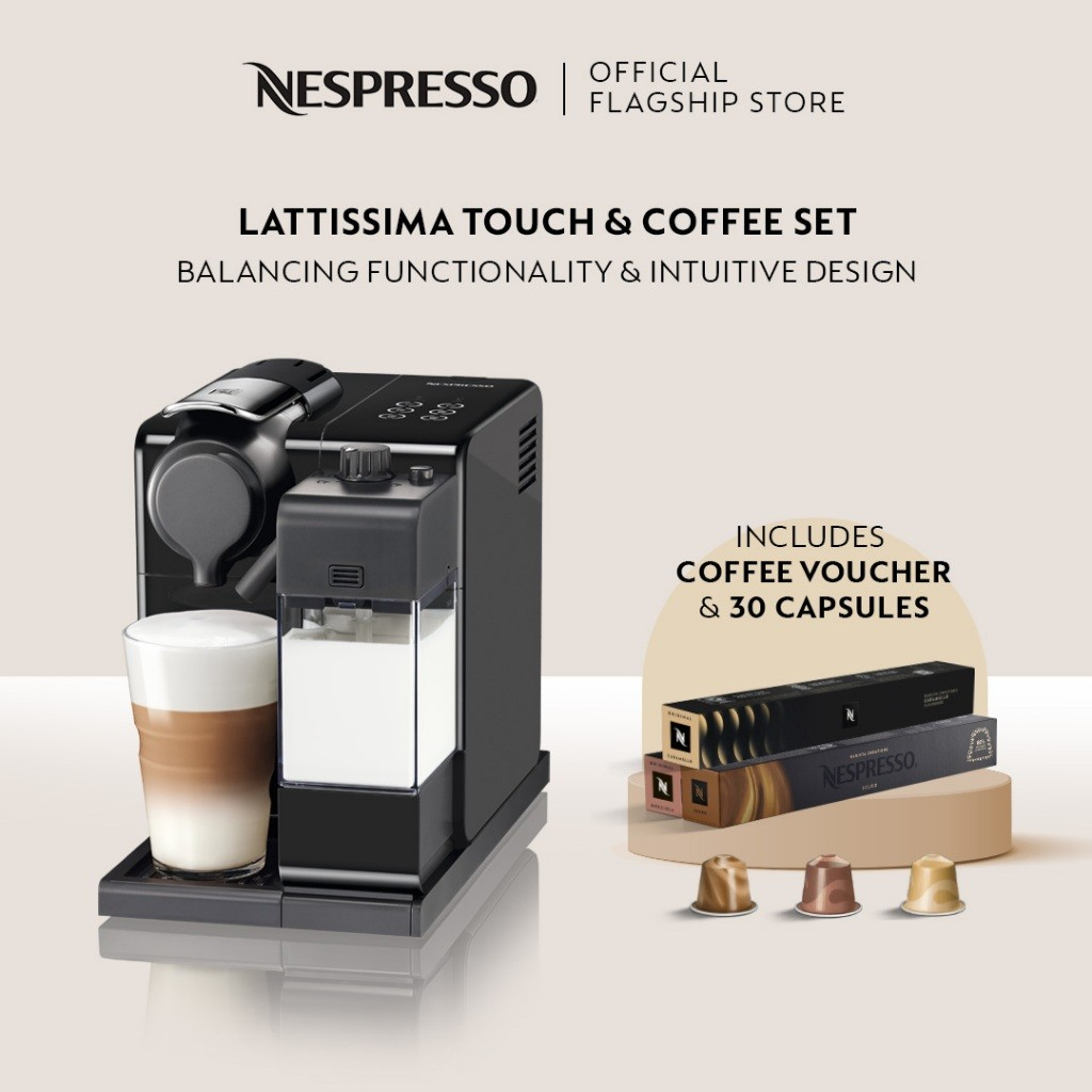 Nespresso Lattissima Touch Black Coffee Machine /Milk Coffee Maker