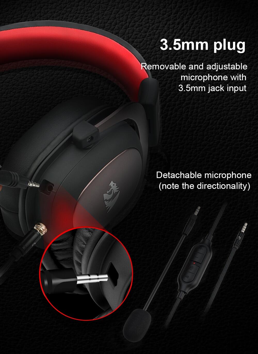 Buy Redragon H510 ZEUS 2 Wired Gaming Headset 7.1 Surround Sound Multi ...