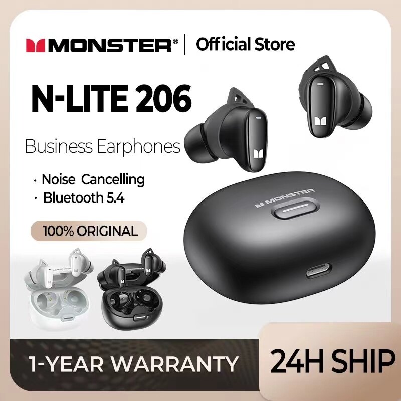 Monster TWS Tai nghe Bluetooth không dây Bluetooth 5.4 Tai nghe thể thao Al Noise Hủy bỏ tai nghe lpx5 iOS Android Điện thoại