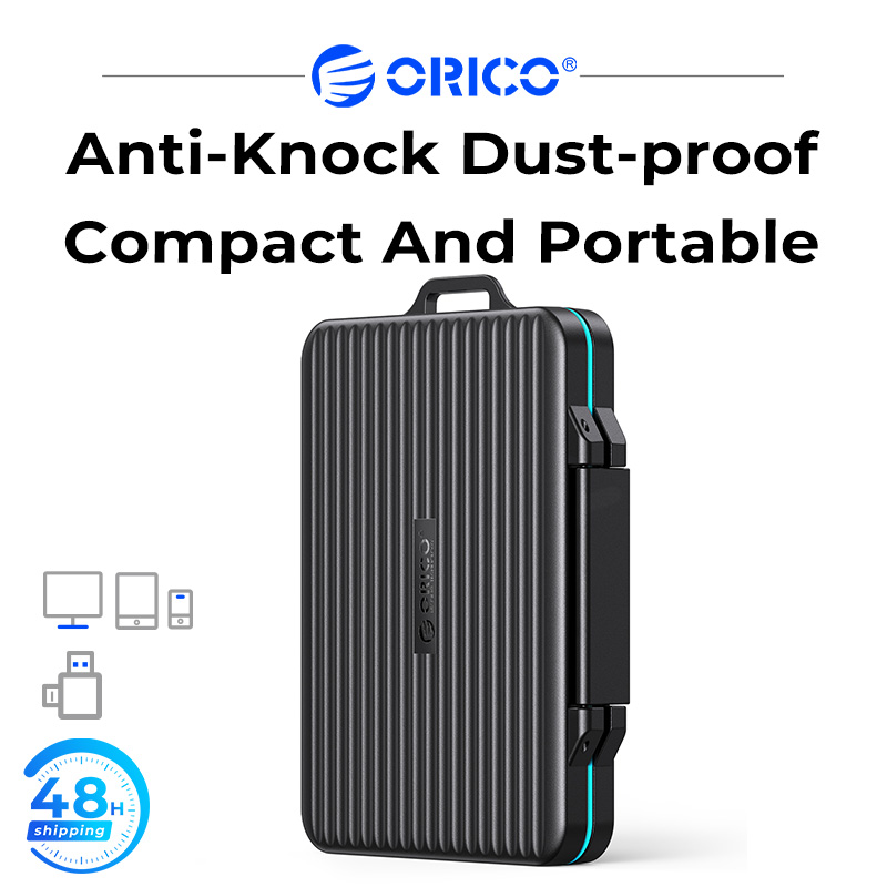ORICO 24 Khe cắm thẻ SD trường hợp chủ chống nước  Chống sốc thẻ nhớ trường hợp đối với SD/Micro SD SDXC SDHC thẻ TF mang lưu trữ tổ chức bảo vệ bìa với nhãn  Carabiner