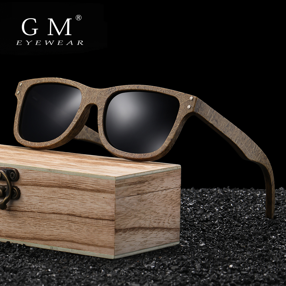GM brand coconut fiber sunglasses Eco-friendly new wood,made polarized UV400 protection natural degradation glasses 3835 ราคา 2,495 บาท*ส่งฟรี