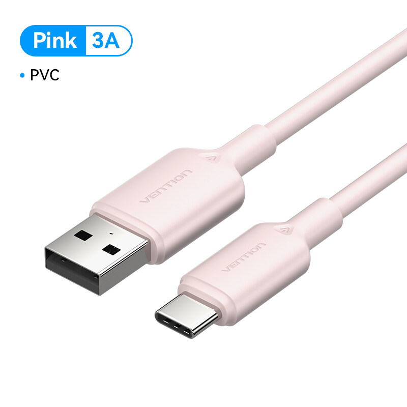 Vention Cáp Sạc USB-A Đầu C Type-C 3A - Truyền Dữ Liệu 480Mbps - Sạc Nhanh 60W - Dây Cáp Bền Mềm Dẻo