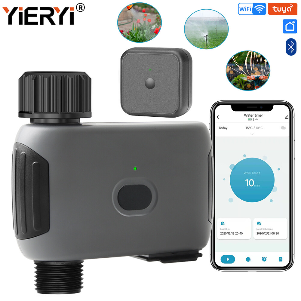 Yieryi hẹn giờ phun nước Wifi, hẹn giờ tưới tưới tự động, ứng dụng điều khiển hẹn giờ tưới nước thông minh cho vườn, bãi cỏ, nông nghiệp