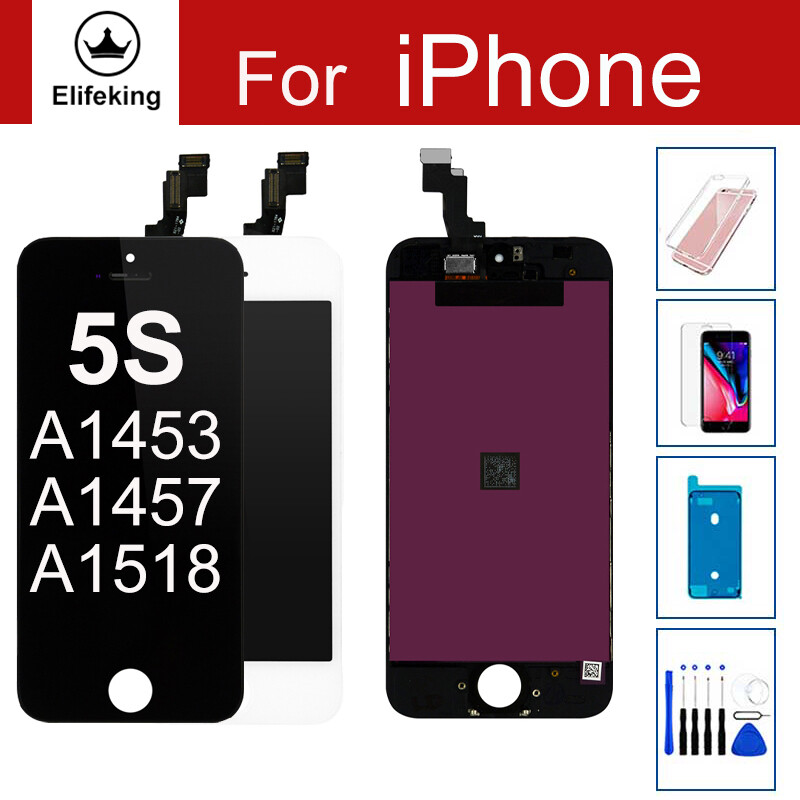 Màn hình lcd hiển thị cho iphone 5s pantalla mô đun màn hình cảm ứng với bộ số hóa cho iphone 5s + thay thế điện thoại một phần