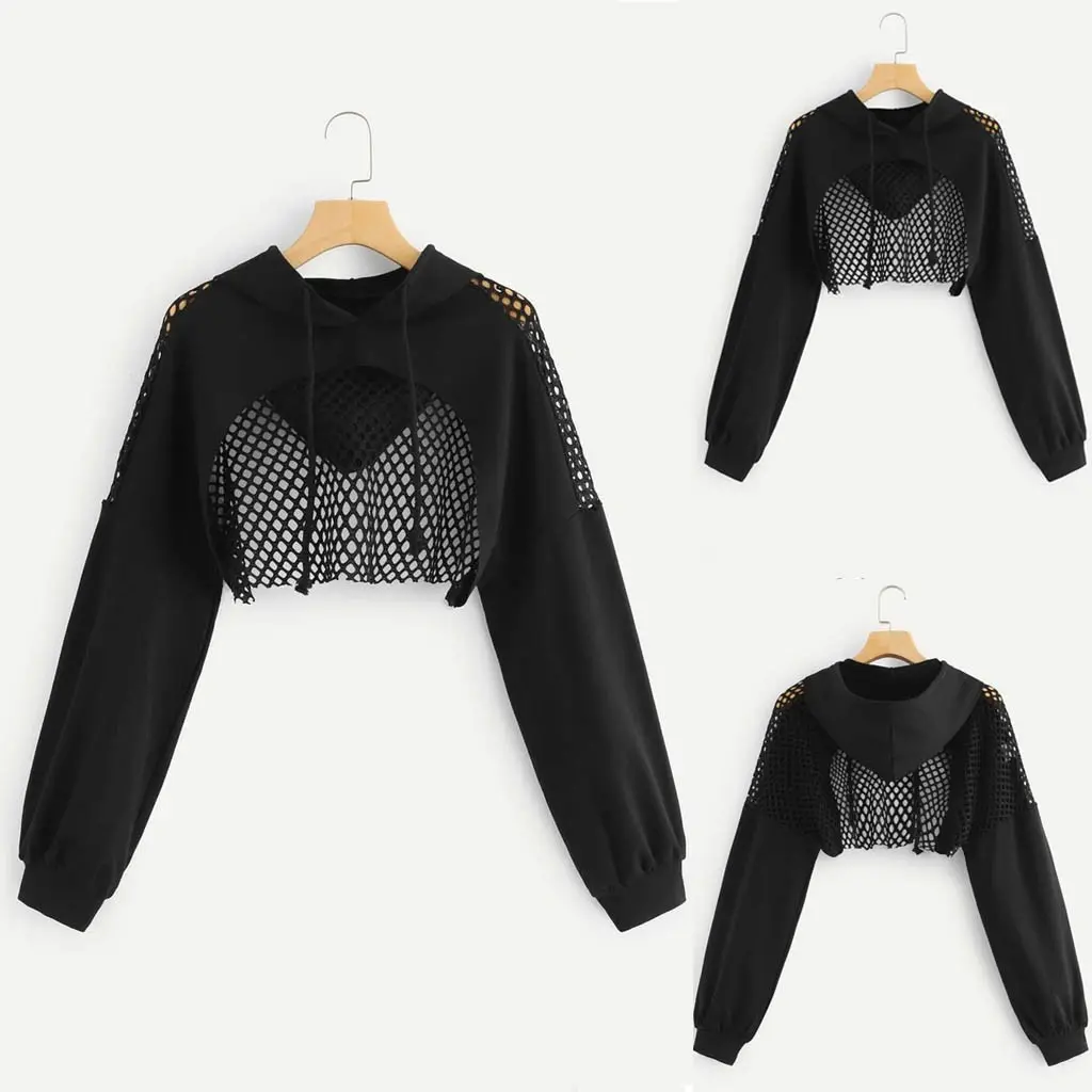 cropped pullover sweatshirt