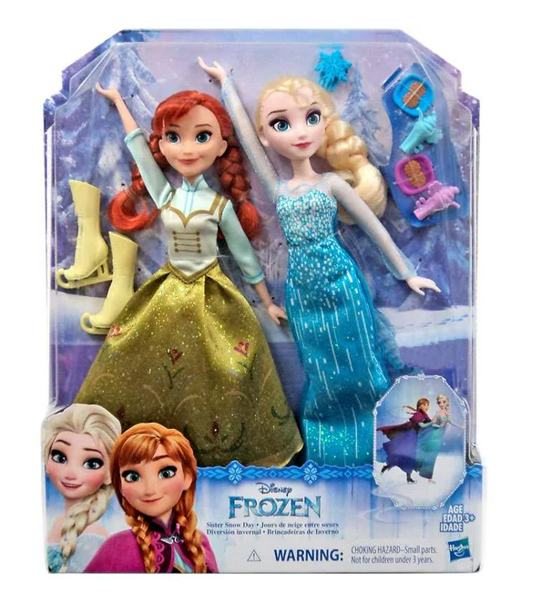 Disney Frozen Sisters Snow Day Doll 2-Pack Anna & Elsa