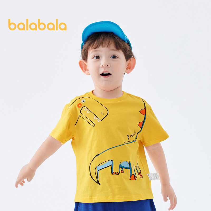 balabala Children'S Short Sleeve T-Shirt Boy'S Top Baby Children'S Clothes 2023 New Summer Clothes Cartoon Printing Children ราคา 210 บาท*ส่งฟรี