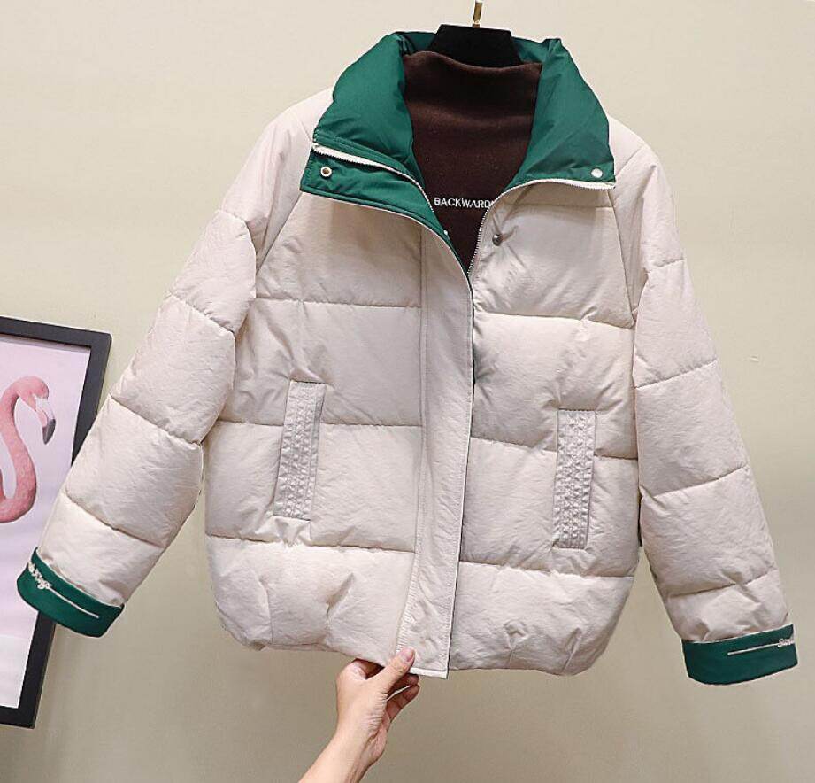 polyester puffer jacket warm