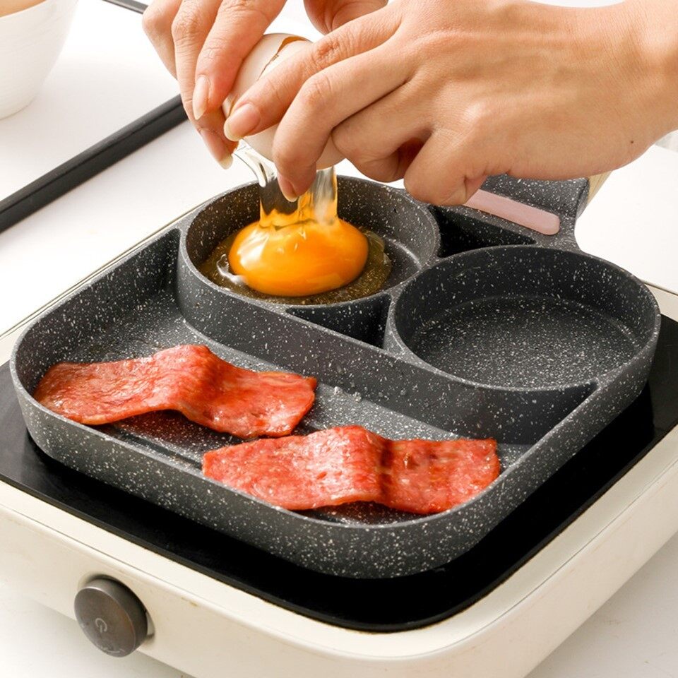 [LOCAL READY STOCKS] Non Stick Flat Frying Pan (3 Hole) Kuali Leper