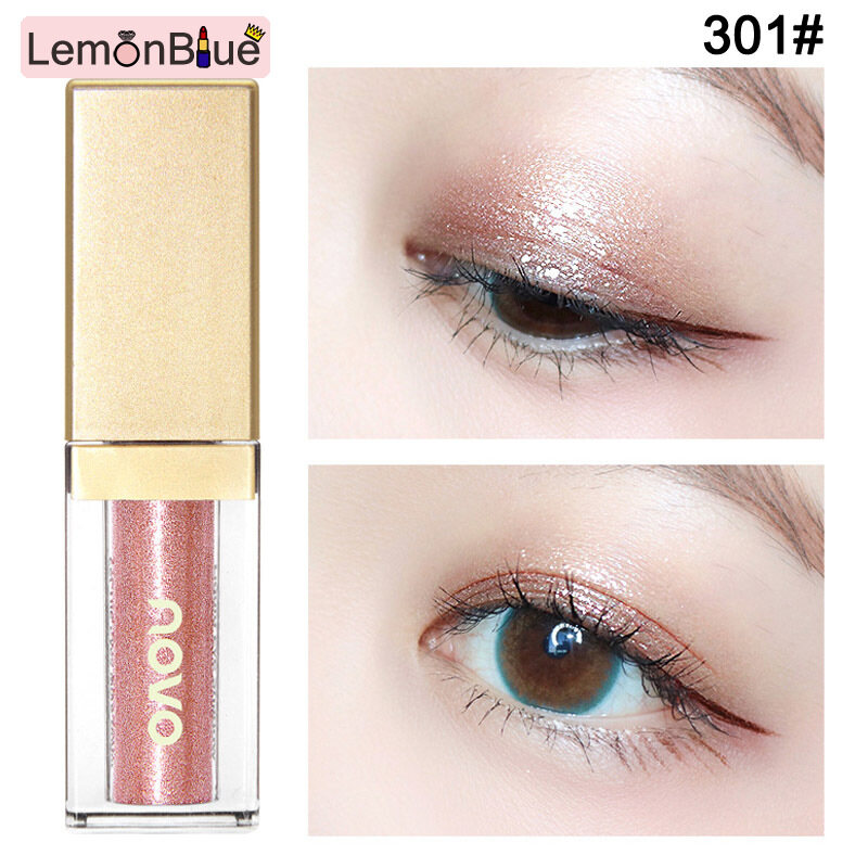 Gambar LemonBlue Women Shining Liquid Eyeshadow Waterproof Glitter Metallic Liquid Eyeshadow Gel Women Girl Liquid Eyeshadow Long lasting Shining Metallic Liquid Eyeshadow Waterproof Glitter Easy To Wear Natural