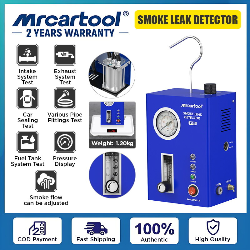 MRCARTOOL T105 Car S-moke Leak Detector Vacuum Leakage Diagnostic Tool EVAP Pipe Leak Analyzer for Car/Truck pk AN-CEL S300 ราคา 3,399 บาท*ส่งฟรี