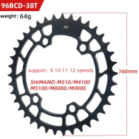 Deckas Oval 96s BCD 96bcd Chainring MTB Mountain BCD 96 Bike Bicycle 32T 34T 36T 38T Crankset Tooth 96BCD-S Plate Parts for M6000 M7000 M8000 M9000 Chainring Not applicable to Alivio