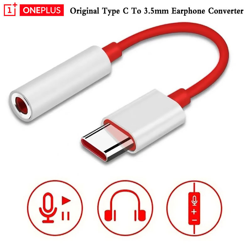 Original 1+ To 3.5mm Earphone Jack Adapter Audio Cable Connector For One Plus 7 USB C Converter Oneplus 6T 7 Pro 7T 8/8 Pro Nord | Lazada PH