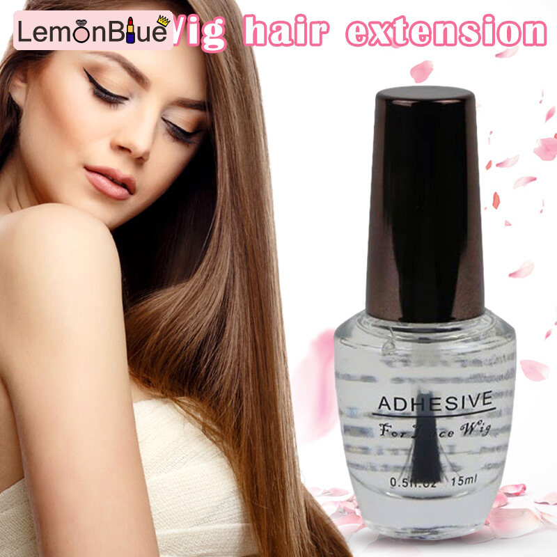 Gambar 1 Bottled 15ml Lace Wig Adhesive Hair Glue Accessories For Hair Beauty Styling 15ml 1Bottle Hair Beauty Styling Hair Wig Wig Adhesive Glue Accessories