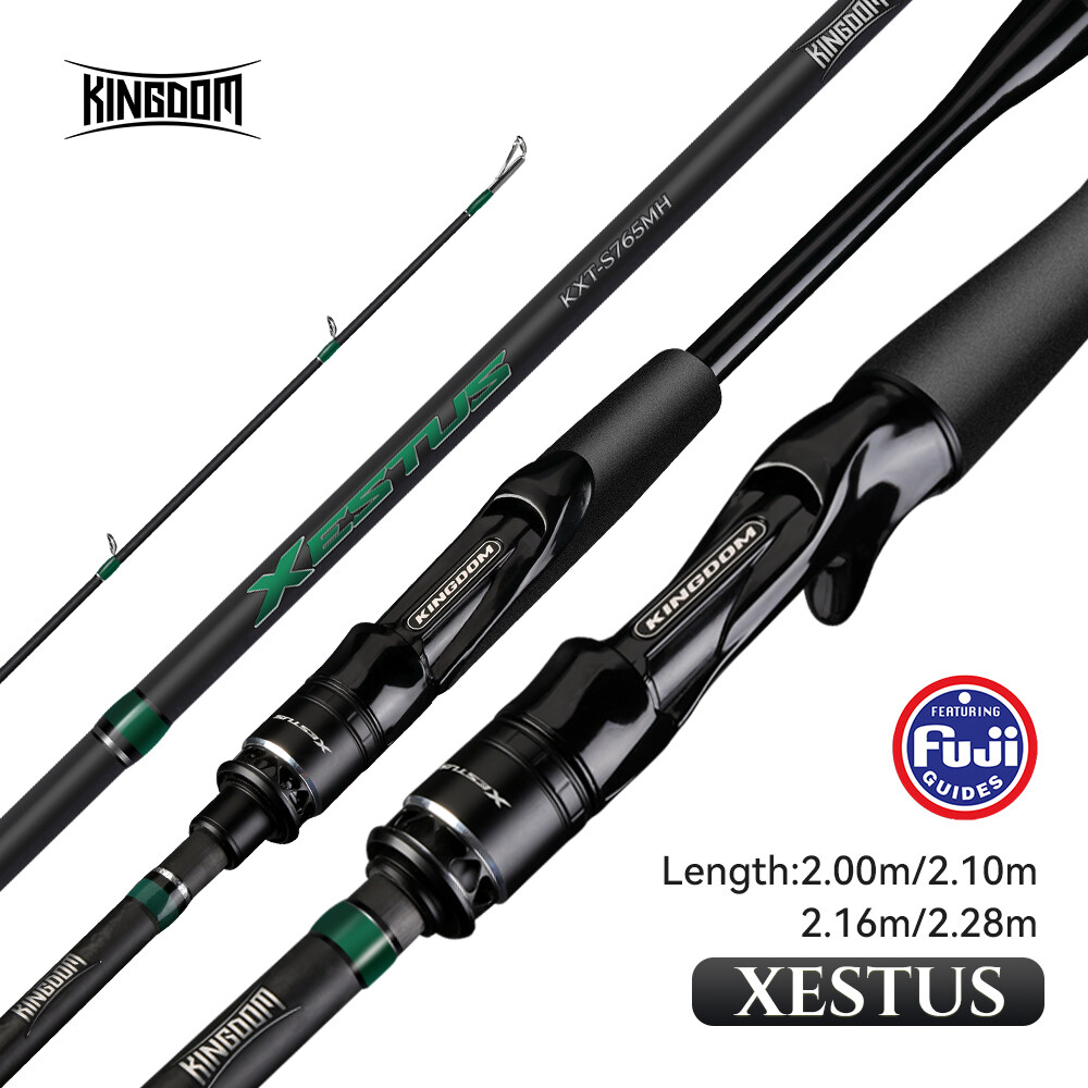 Cần câu Kính thiên văn siêu nhẹ chuyên nghiệp Kingdom (4/5 phần) | 129g siêu nhẹ L-ML-M-MH-H hết công suất bảo hiểm | Fuji O-ring + Tích hợp bầu Grip & chống trượt EVA ghế quay | phổ quát cho nước ngọt để câu cá nước mặn