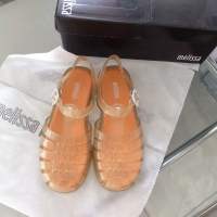 Melissa รองเท้าผู้หญิง11สีขาตั้งกล้องรองเท้าแตะผู้หญิงรองเท้าแตะผู้หญิงรองเท้าแตะส้นเตี้ยถักวินเทจรองเท้าแตะผู้หญิง2022