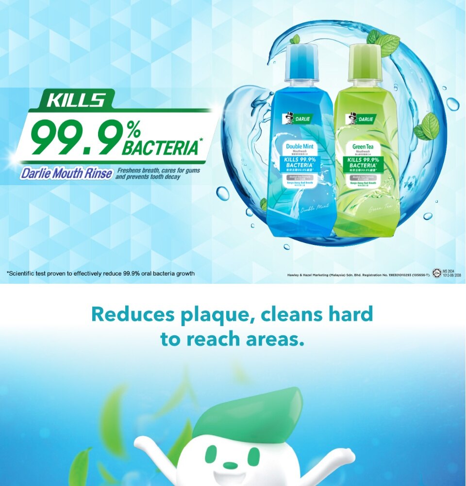 Darlie Mouthwash Double Mint 500ml (Exp Jul2023)