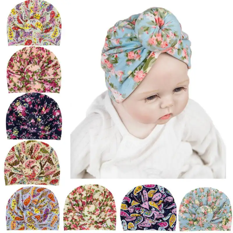 newborn baby girl turban hat