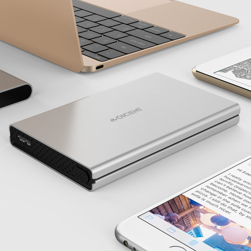 Qic 2.5 inch vỏ ổ hdd sata để usb3.0 5gbps vỏ bọc ngoài hdd vỏ ổ hdd nhôm