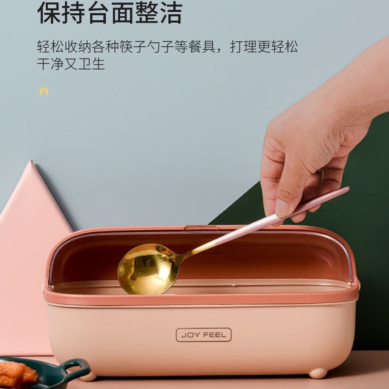 Gambar Seasoning box combination set four grid one kitchen supplies salt shaker household full multi grid lid storage seasoning box