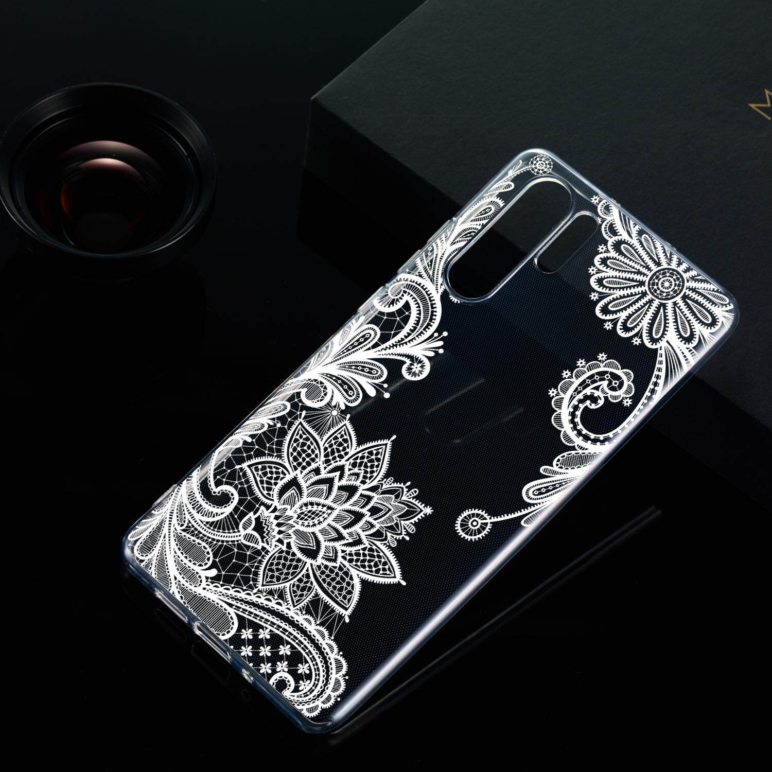 Kriss Case Cover For Huawei P30 Pro Case Hollow Out Painting Soft Tpu Phone Case Anti Scratch Protective Cover White Lace - game roblox soft tpu phone case for huawei p20 p20 lite p10