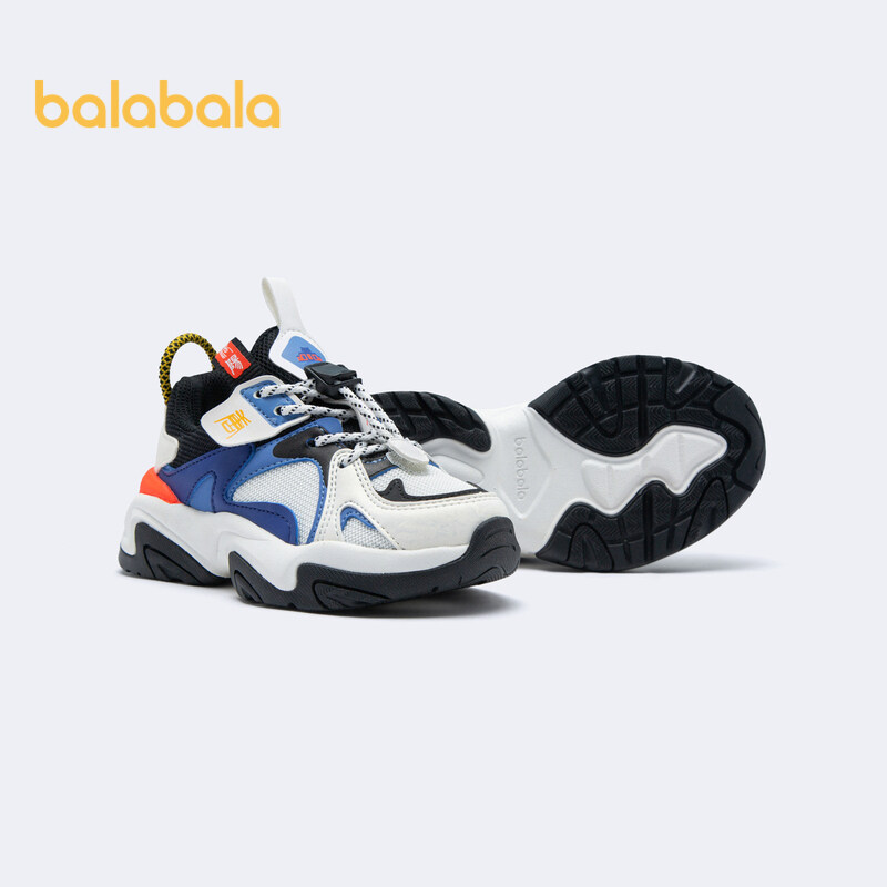 balabala Boy Sneakers Comfortable Jogging Shoes Trendy Daddy Shoes