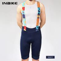 INBIKE Mens MTB Cycling Bib Shorts Bike Riding Pants Man Professional Bicycle Shorts for Men Road Bike Mountain Cycling Clothes