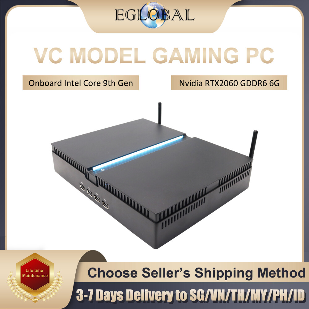 Eglobal Gaming Mini PC GTX 1660S 6G/RTX 2060 6G Intel Core i5-9600KF i7-9700KF i9-9900KF Max 64G GGR4 RAM 2TB SSD WiFi6 Windows sever2012/2016 Gaming Desktop Computer Laptop ราคา 37,750 บาท*ส่งฟรี