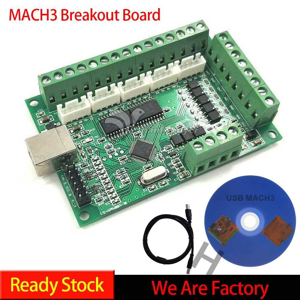 Breakout board cnc usb mach3 breakout board usb 100khz 5 axis interface driver motion controller driver board interface driver motion controller am9587 support windows xp/ win7/ win8/ win10/support for 64bit