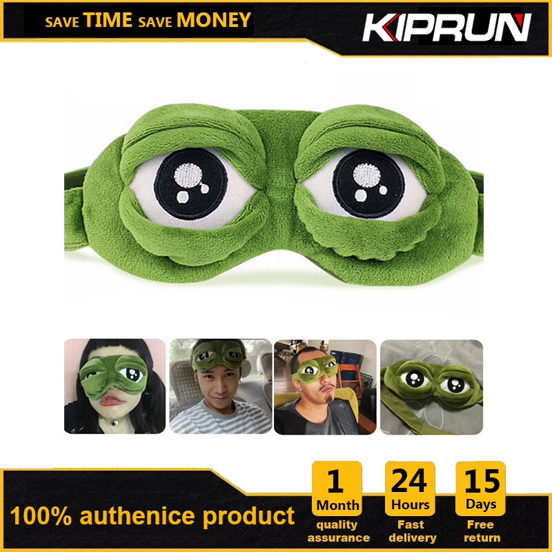 KIPRUN 3D Eye mask for sleeping, 3D Cartoon Cute Eyes Mask Cover Plush Frog  Green Eye Mask Cover Relax Sleeping Rest Travel Sleep Anime Funny Gift  Beauty Goggles | Lazada