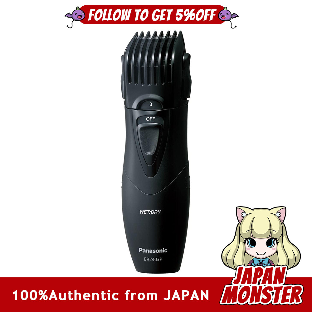 Panasonic beard trimmer black ER2403PP K Attachment Easy Cut Sharpness Cleaning