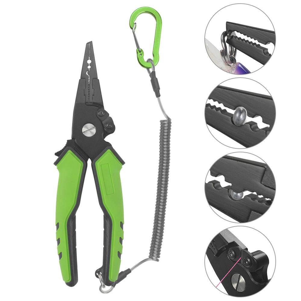 Details about   Aluminum Fishing Pliers Braid Cutters Split Ring Pliers Hook Remover Fish Holder 