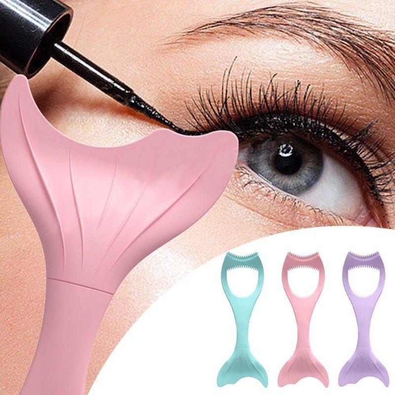 1 chiếc dụng cụ bảo vệ phụ trợ kẻ mắt nàng tiên cá tiện dụng dụng cụ trang điểm mắt đa năng