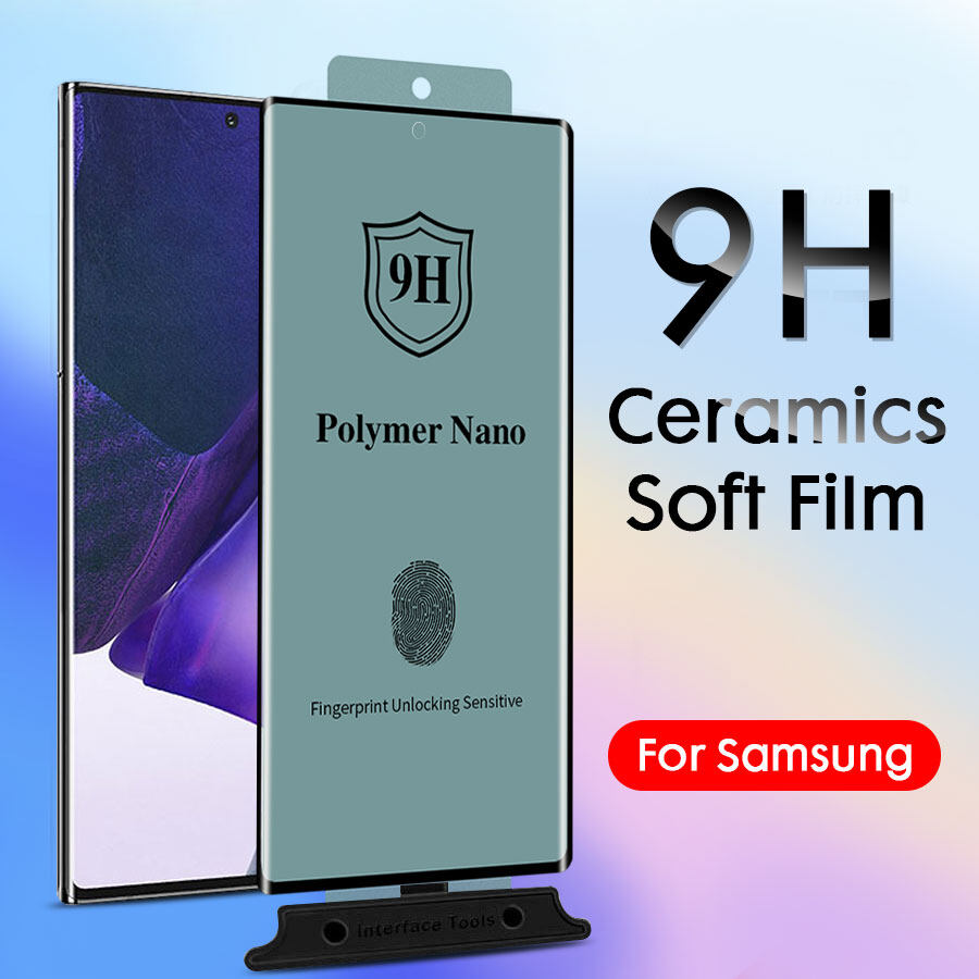 [nano] kính cường lực dẻo Full màn Nhám Chống Vân Tay dẻo Kính Cường Lực Chống Nhìn Trộm cho Samsung