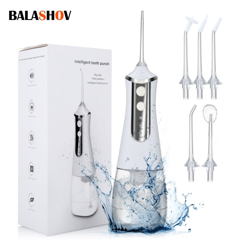 Gambar ?Ready? 300ML Oral Irrigator DentalTeeth Cleaner USB Rechargeable Water FlosserWaterpulse Electric Dental Wash