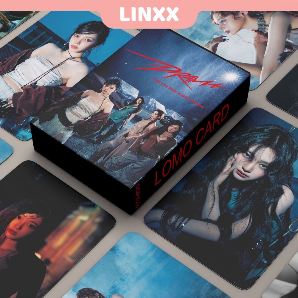 Linxx 55 cái aespa Drama Album thẻ Lomo Kpop photocards bưu thiếp loạt