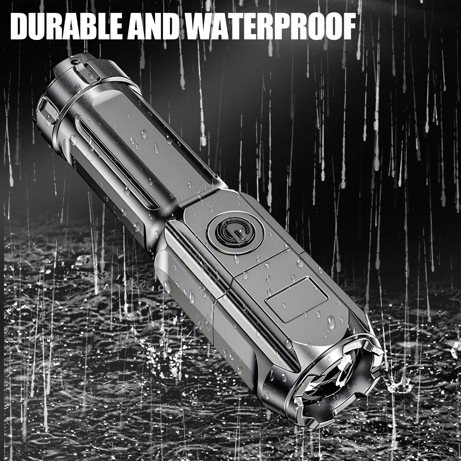 Professional Led Torch Rechargeable Zoomable Uv Flashlight_voghion.com
