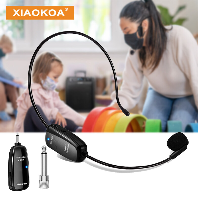 XIAOKOA UHF Wireless Microphone Professional Portable Voice Amplifier