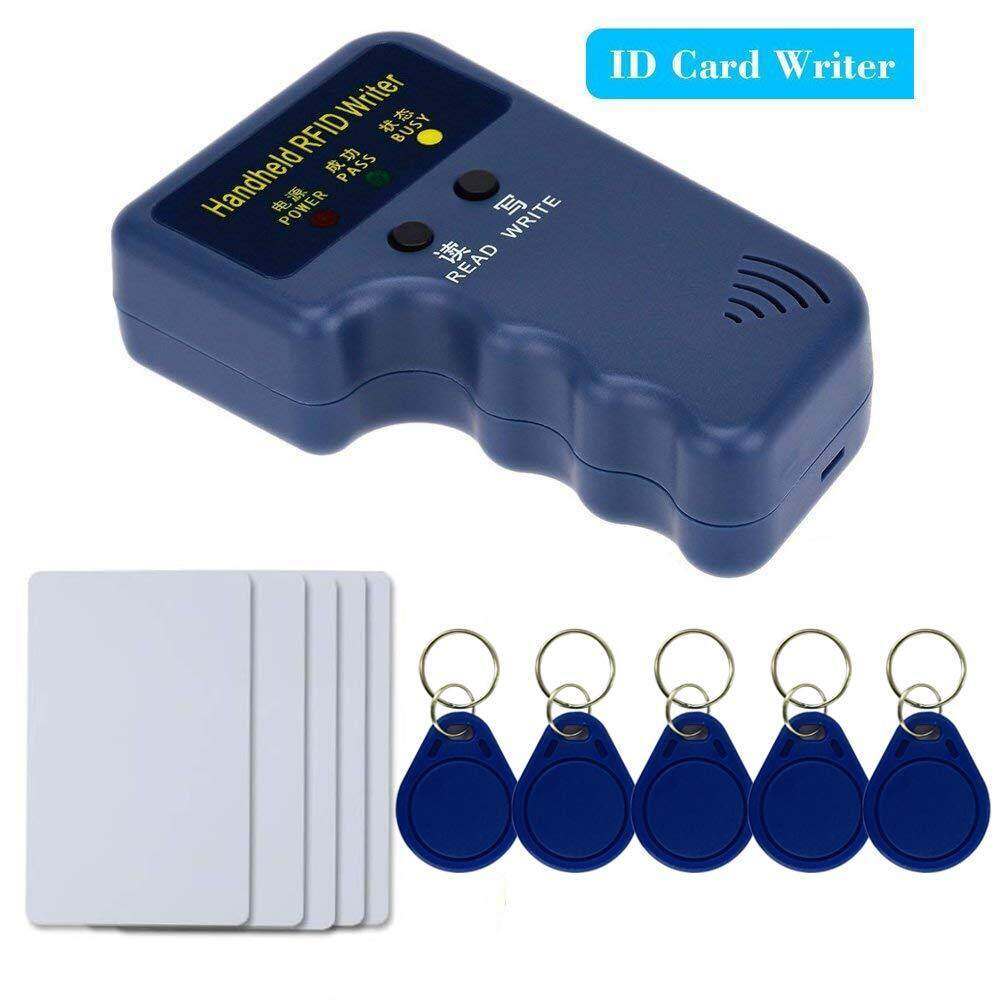 Furui máy sao chép/ghi chép cầm tay 125khz thẻ id rfid + 5 máy ghi em4305 thẻ chìa khóa + 5 máy ghi em4305 thẻ nhận dạng t5577