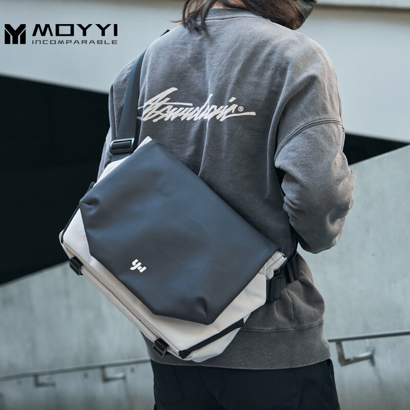 MOYYI Premium Oxford Men's Crossbody Bag Waterproof Large Capacity Ipad Lightweight Youth Outdoor Travel Cycling Multifunction Bag