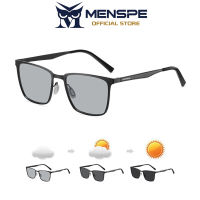 MENSPE แว่นตากันแดด UV400แว่นโพลารอยด์สำหรับผู้ชายแว่นตากันแดดทรงสี่เหลี่ยมแว่นตาน้ำหนักเบาเป็นพิเศษป้องกันแสงสะท้อนแว่นกันแดดขับรถเล่นกีฬากลางแจ้ง