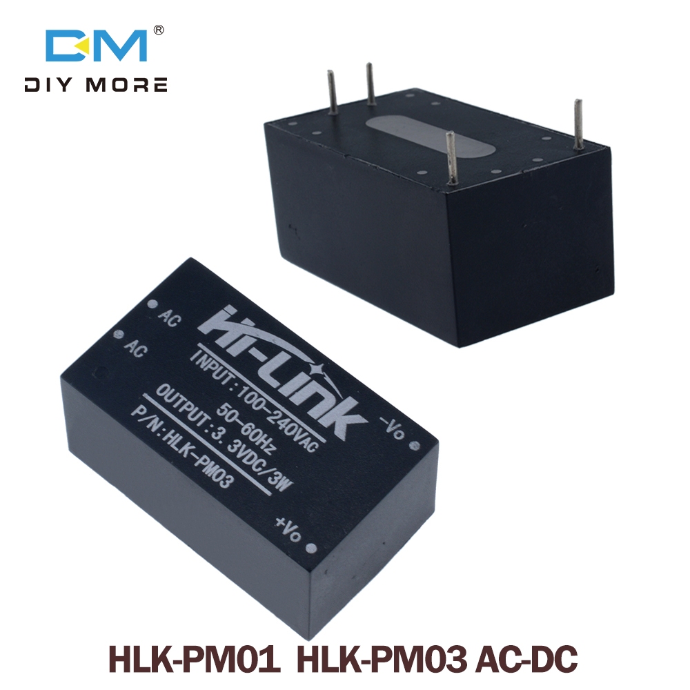 Hlk-pm01 pm03 ac-dc 220v đến 5v mô-đun cung cấp điện mini ac 100-240v đến dc 5v bộ chuyển đổi điện áp giảm áp bộ chuyển đổi điện áp biến áp mô-đun nguồn chuyển mạch thông minh tại nhà