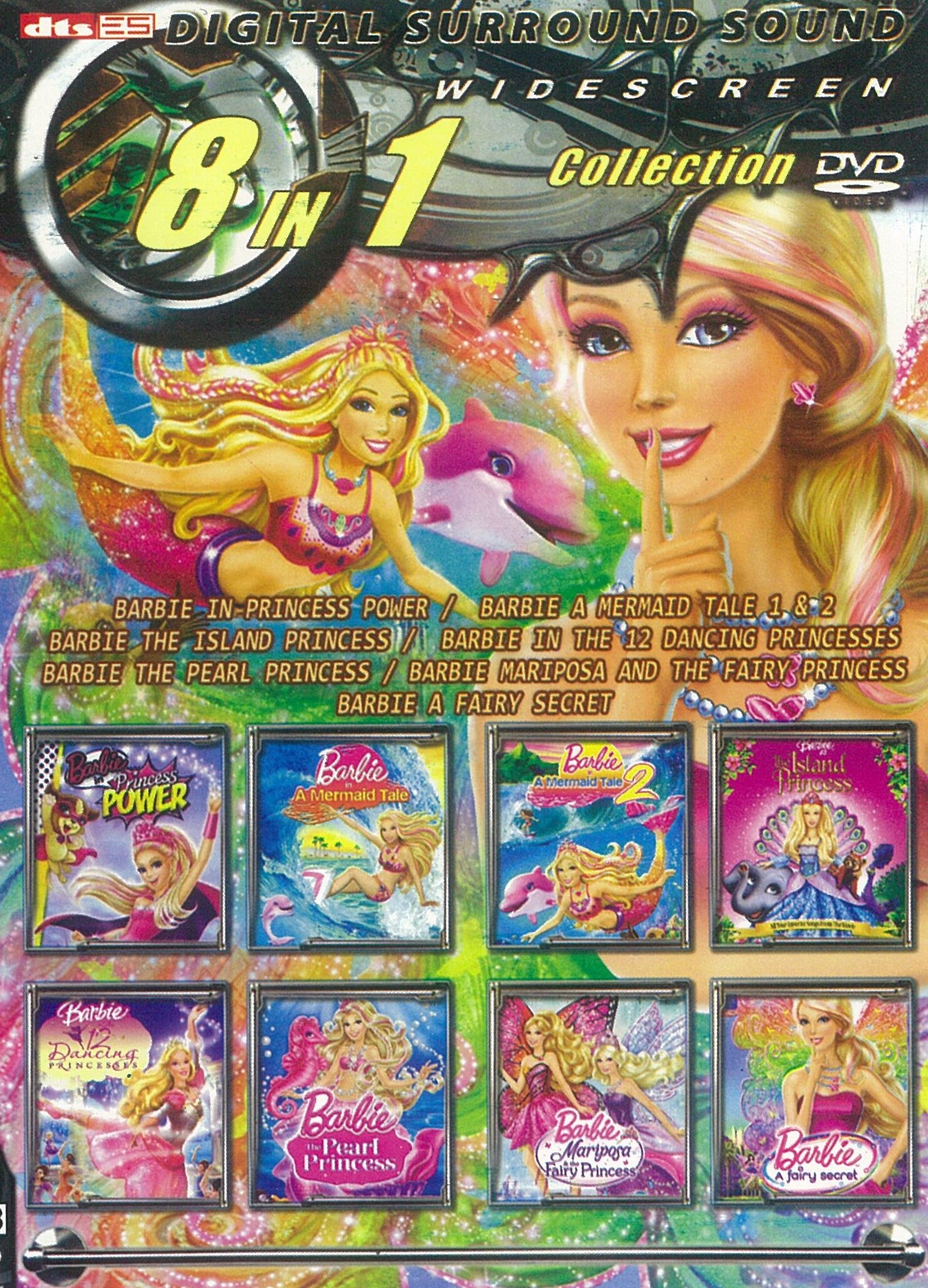 DVD English Cartoon Barbie 8 In 1 Collection J 1308 - Movieland682786 |  Lazada