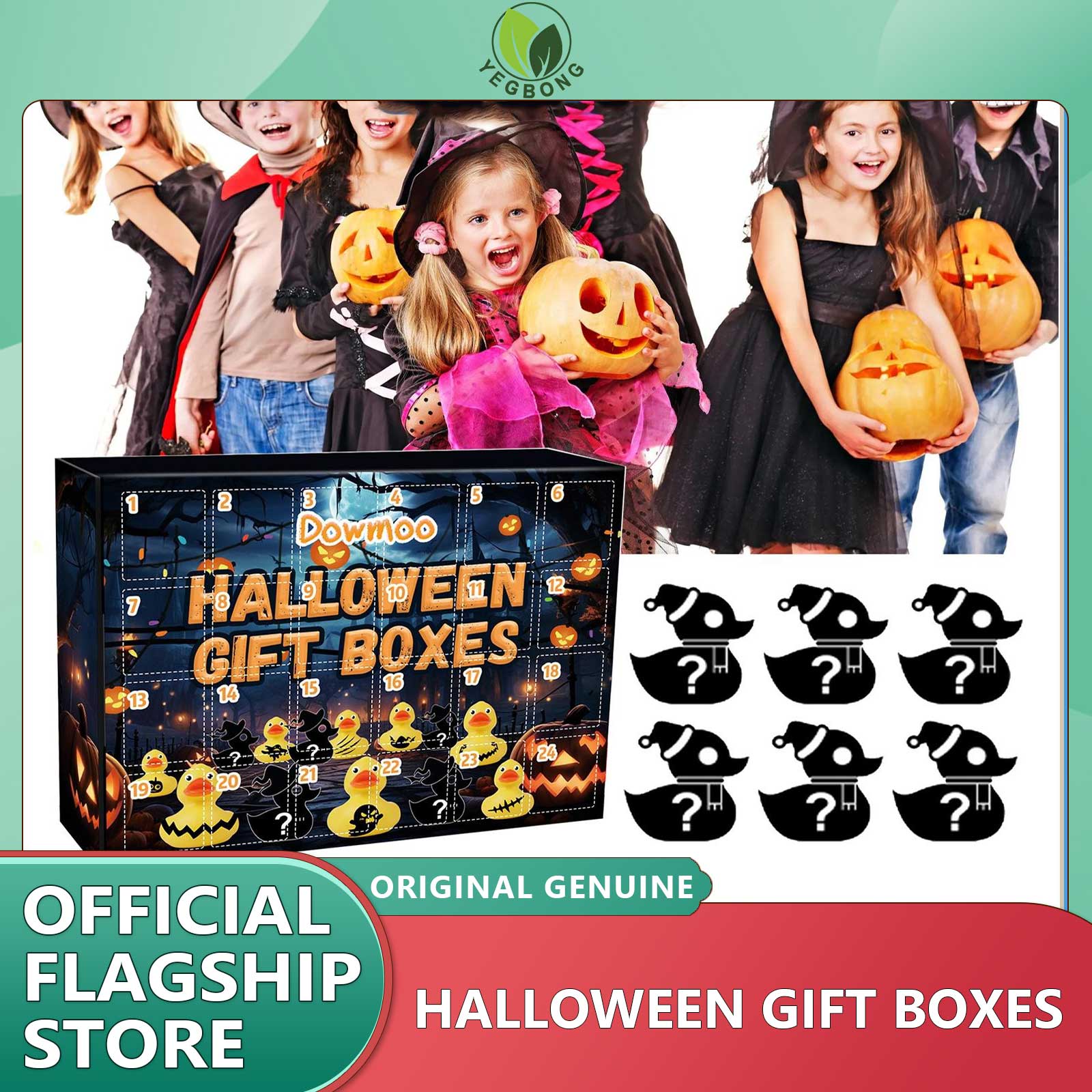 Yegbong Halloween Rubber Duck Advent Calendar 24 Days Mini Duck Calendar Box Animal Themed Novelty Surprise Gift for Kids Advent Calendar Box 24 Days Mini Duck Calendar Box Animal Themed Novelty Surprise Gift for Kids ราคา 410 บาท*ส่งฟรี