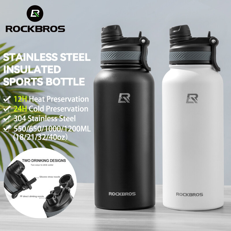 ROCKBROS Vacuum Insulated Tumbler For Hot And Cold 304 Stainless Steel
