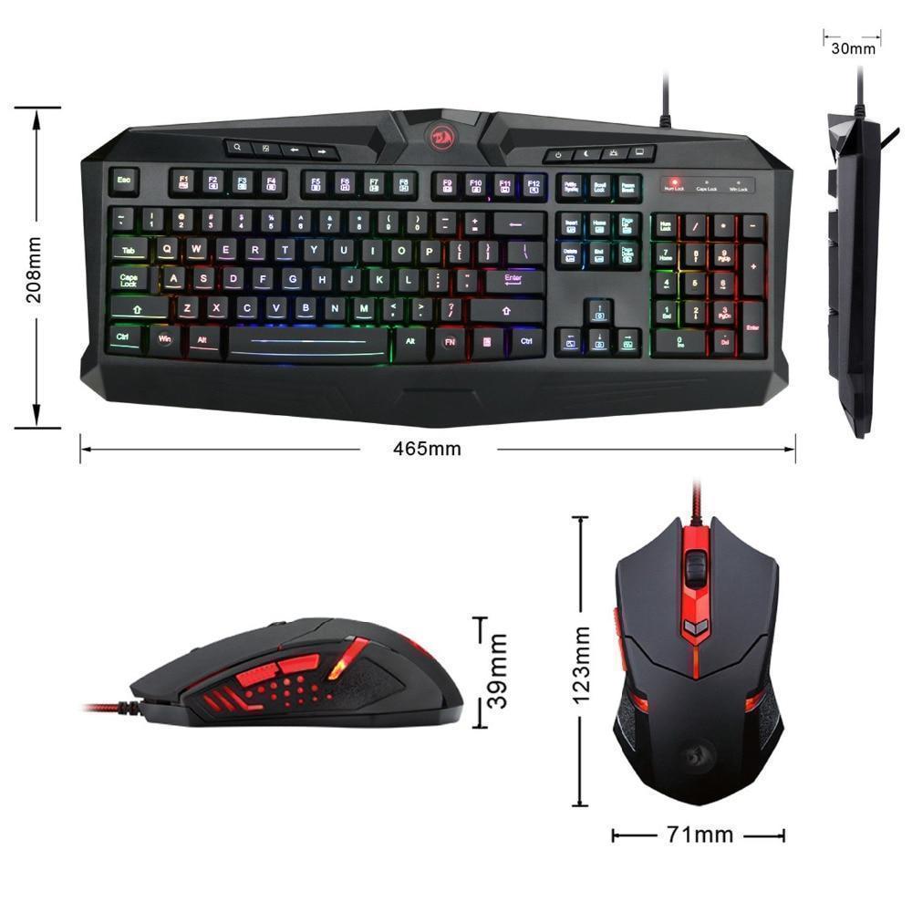 Redragon Gaming Keyboard & Mouse Combo S101 RGB LED Backlit Keyboard and Mouse Set 17 24436f2e0ce402e1d6c09f0af28a6ca1