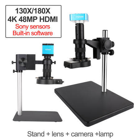 4K HDMI Digital Video Microscope with 180X Magnification Zoom