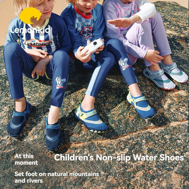 Lemonkid trẻ em giày lội nước nhanh khô đi bè lặn biển trẻ em giày lội nước bé trai và bé gái đi bộ đường dài lk2241231