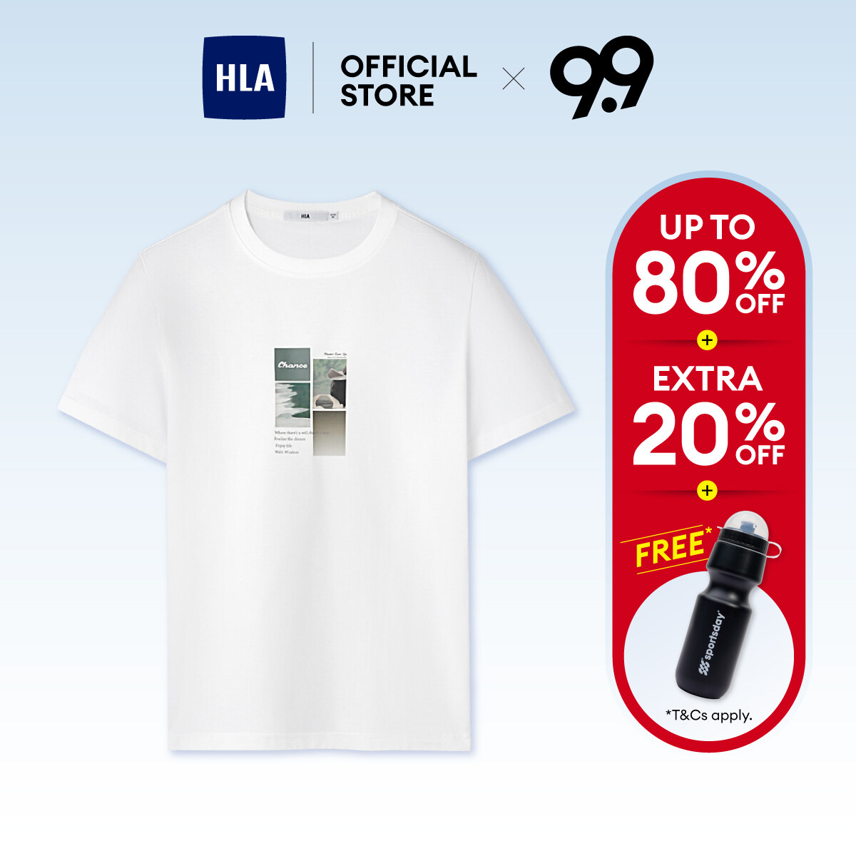 HLA Breathable and Refreshing Short Sleeve T-Shirt Men (2 colors) - HNTBJ2J240AQ0