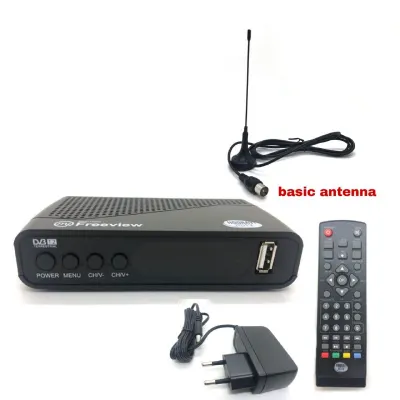 FREEVIEW MYTV DVB-T2 Digital Receiver Decoder Tv Box Free HDMI Cable MYTV Myfreeview Decoder Full Set Combo With Antenna UHF TV Decoder Dekoder MY TV DVB T2 Digital Signal HDTV Receiver DVB T2 Support all Malaysia Channels (7)